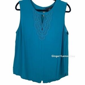 Grace Elements Women’s w/Crochet Blouse Size L